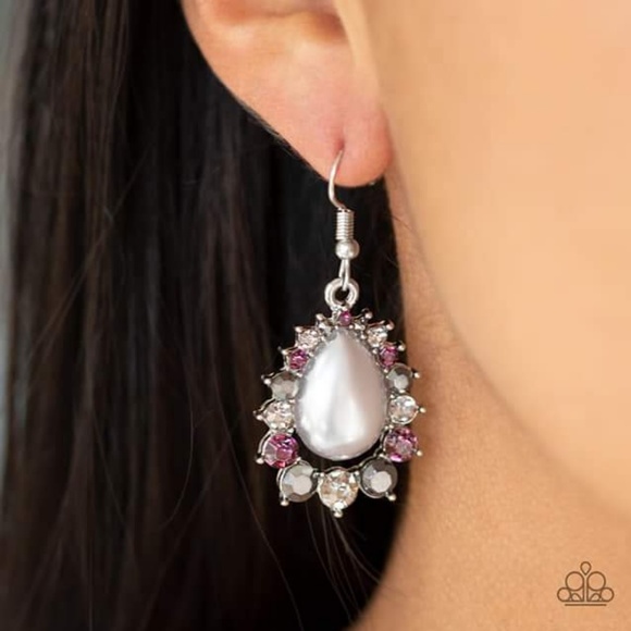 Multi Rhinestone Earrings - Picture 1 of 3